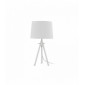 Lampe de table Blanche YORK 1 ampoule|Lampes à poser|Luminaire Center