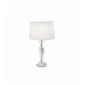 Lampe de table design Blanche KATE 1 ampoule|Lampes à poser|Luminaire Center