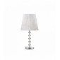 Lampe de table Chrome LE ROY 1 ampoule en métal|Lampes à poser|Luminaire Center