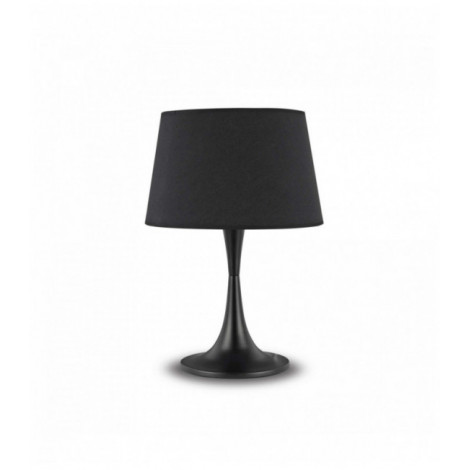 Lampe de table Noire LONDON 1 ampoule en métal|Lampes à poser|Luminaire Center