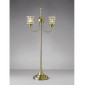 Lampe de Table Nelson 2 Ampoules laiton antique/cristal|Lampes à poser|Luminaire Center