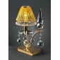 Lampe de Table Tara 1 Ampoule doré/cristal|Lampes à poser|Luminaire Center