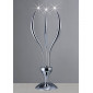Lampe de Table Llamas 3 Ampoules chrome poli|Lampes à poser|Luminaire Center
