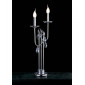 Lampe de Table Danya 2 Ampoules chrome poli/cristal|Lampes à poser|Luminaire Center
