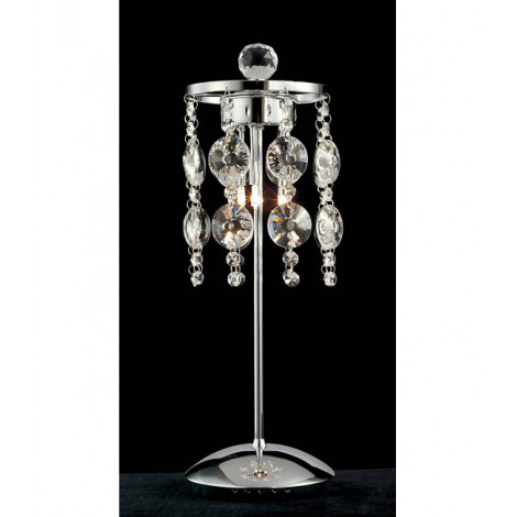 Lampe de Table Nico 3 Ampoules chrome poli/cristal|Lampes à poser|Luminaire Center