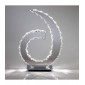Lampe de Table Galaxy D Shape Ampoules 18 X 0.5W LED chrome poli/cristal 6000K|Lampes à poser|Luminaire Center
