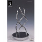 Lampe de Table Aire 3 Ampoules G4, chrome poli hauteur 35 Cm|Lampes à poser|Luminaire Center