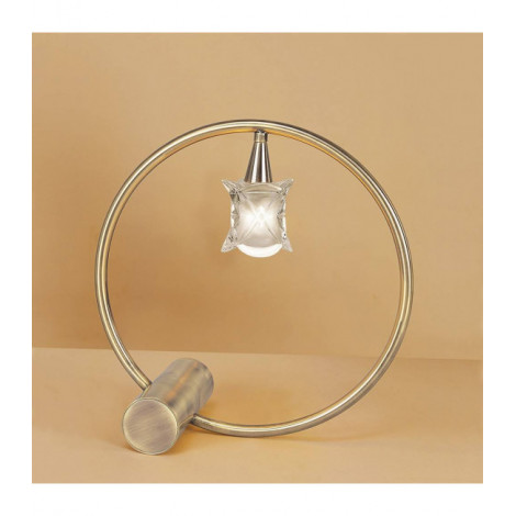 Lampe de Table Rosa Del Desierto 1 Ampoule G9, laiton antique|Lampes à poser|Luminaire Center