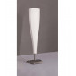 Lampe de Table Java Big 1 Ampoule E14, nickel satiné/verre blanc dépoli|Lampes à poser|Luminaire Center