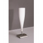 Lampe de Table Java Small 1 Ampoule E14, nickel satiné/verre blanc dépoli|Lampes à poser|Luminaire Center
