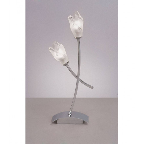 Lampe de Table Pietra 2 Ampoules G9, chrome poli|Lampes à poser|Luminaire Center