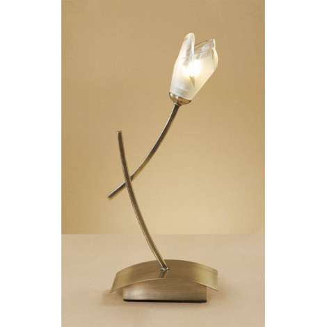 Lampe de Table Pietra 1 Ampoule G9, laiton antique|Lampes à poser|Luminaire Center