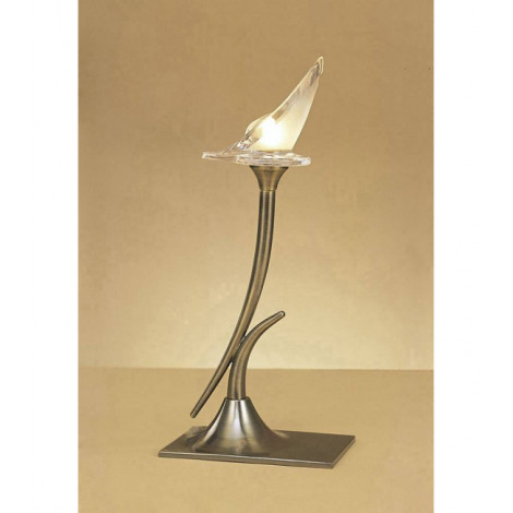 Lampe de Table Flavia 1 Ampoule G9, laiton antique|Lampes à poser|Luminaire Center