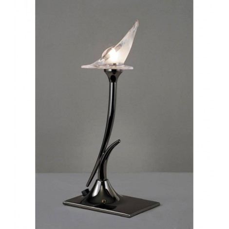 Lampe de Table Flavia 1 Ampoule G9, chrome noir|Lampes à poser|Luminaire Center