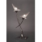 Lampe de Table Flavia 2 Ampoules G9, chrome noir|Lampes à poser|Luminaire Center
