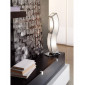 Lampe Duna E27 de Table 2 Ampoules E27, chrome poli/arylique blanc|Lampes à poser|Luminaire Center