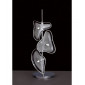 Lampe de Table Otto 3 Ampoules G4, chrome poli/verre dépoli|Lampes à poser|Luminaire Center
