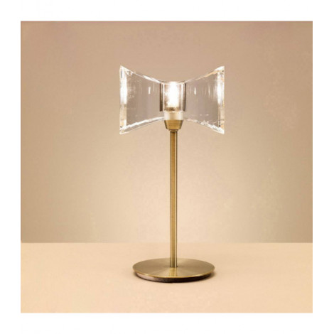 Lampe de Table Kromo 1 Ampoule G9 Sraight Frame, laiton antique|Lampes à poser|Luminaire Center