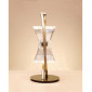 Lampe de Table Kromo 1 Ampoule G9 Looped Frame, laiton antique|Lampes à poser|Luminaire Center