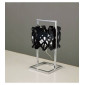 Lampe de Table Tokio 1 Ampoule G9, noir brillant/chrome poli|Lampes à poser|Luminaire Center