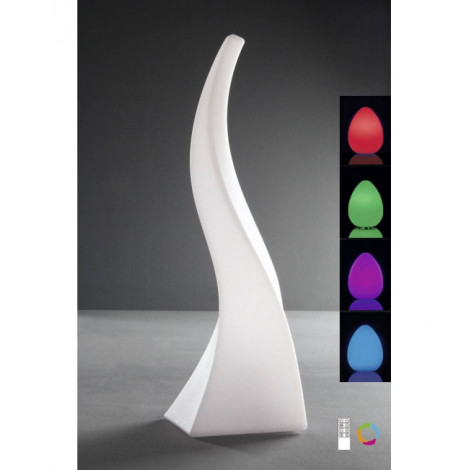 Lampe de Table Flame Large Induction LED RGB Outdoor IP65 , 120lm, blanc opal|Lampes à poser|Luminaire Center