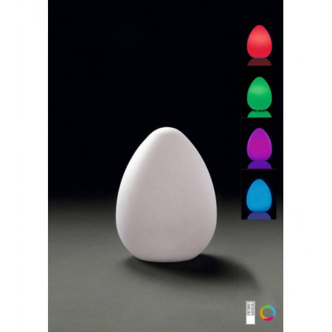 Lampe Huevo Egg de Table Induction LED RGB Outdoor IP65, 120lm, blanc opal|Lampes à poser|Luminaire Center