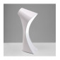 Lampe de Table Ora 1 Ampoule E27, blanc brillant/arylique blanc/chrome poli|Lampes à poser|Luminaire Center