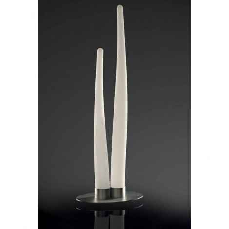 Lampe de Table Estalacta 2 Ampoules Indoor, argent/blanc opal|Lampes à poser|Luminaire Center