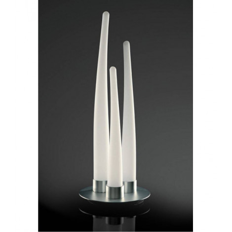 Lampe de Table Estalacta 3 Ampoules Indoor, argent/blanc opal|Lampes à poser|Luminaire Center