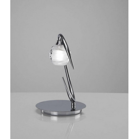Lampe de Table Loop 1 Ampoule G9 ECO, chrome poli|Lampes à poser|Luminaire Center