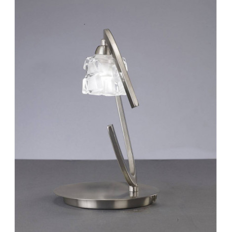 Lampe de Table Ice 1 Ampoule G9 ECO, nickel satiné|Lampes à poser|Luminaire Center