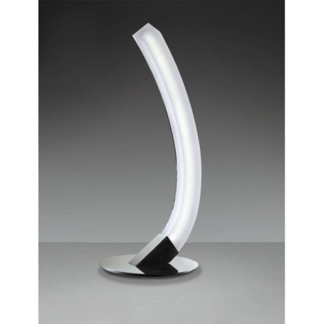 Lampe de Table On Left 5W LED 3000K, 500lm, chrome poli/acrylique givré|Lampes à poser|Luminaire Center