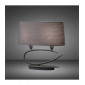 Lampe de Table Lua 2 Ampoules E27, gris cendré avec Abat jours gris cendré|Lampes à poser|Luminaire Center
