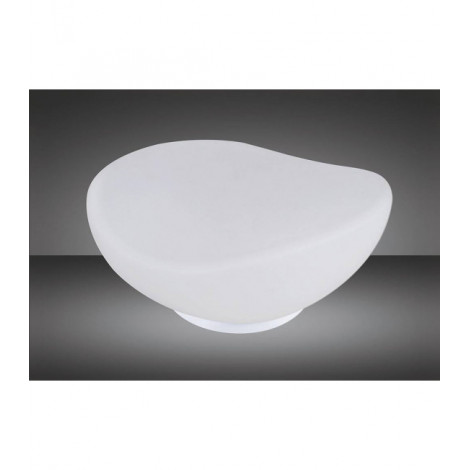 Lampe de Table Opal 1 Ampoule E27, chrome poli/verre blanc dépoli|Lampes à poser|Luminaire Center