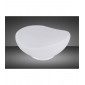 Lampe de Table Opal 1 Ampoule E27, chrome poli/verre blanc dépoli|Lampes à poser|Luminaire Center