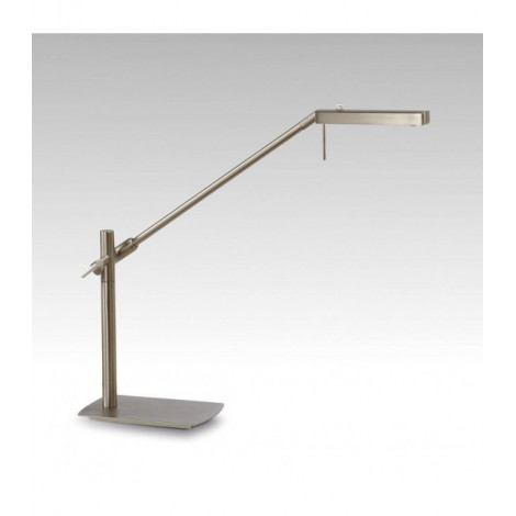 Lampe de Table Phuket 1 Ampoule 7W LED 3000K, 600lm, nickel satiné|Lampes à poser|Luminaire Center