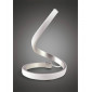 Lampe de Table Nur 15W LED 3000K, 1200lm, argent/acrylique givré/chrome poli|Lampes à poser|Luminaire Center