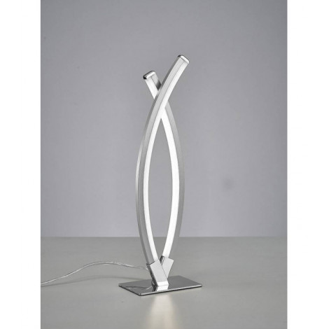 Lampe de Table Surf 11W LED nickel satiné/chrome poli 3000K, 784lm,|Lampes à poser|Luminaire Center
