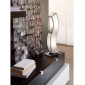 Lampe de Table Duna GU10 2 Ampoules L1/SGU10, chrome poli/arylique blanc|Lampes à poser|Luminaire Center