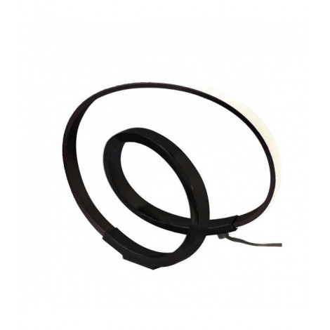 Lampe de Table Infinity 12W LED 2800K, 1000lm, marron oxydé/arylique blanc|Lampes à poser|Luminaire Center