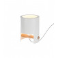 Lampe de Table Cube Tall 1x40W, blanc Metal/Wood|Lampes à poser|Luminaire Center