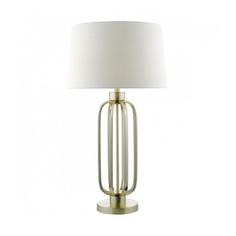 Lampe de table Lucie laiton satiné 1 ampoule|Lampes à poser|Luminaire Center
