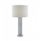 Lampe de table Lazio argent et blanc 1 ampoule|Lampes à poser|Luminaire Center