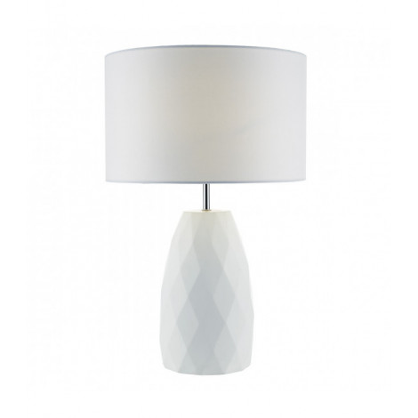 Lampe de table Ciara céramique et blanc 1 ampoule|Lampes à poser|Luminaire Center