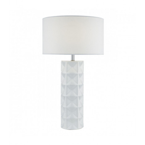Lampe de table Gift céramique et blanc 1 ampoule|Lampes à poser|Luminaire Center