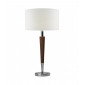 Lampe de table Viking chrome poli et blanc 1 ampoule|Lampes à poser|Luminaire Center