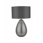 Lampe de table Rain fumé et chrome poli 1 ampoule|Lampes à poser|Luminaire Center