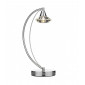 Lampe de table Luther chrome poli et cristal 1 ampoule|Lampes à poser|Luminaire Center