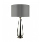 Lampe de table Pablo chrome noir et fumé 1 ampoule|Lampes à poser|Luminaire Center