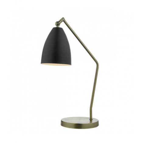 Lampe de table Olly laiton antique et noir 1 ampoule|Lampes à poser|Luminaire Center